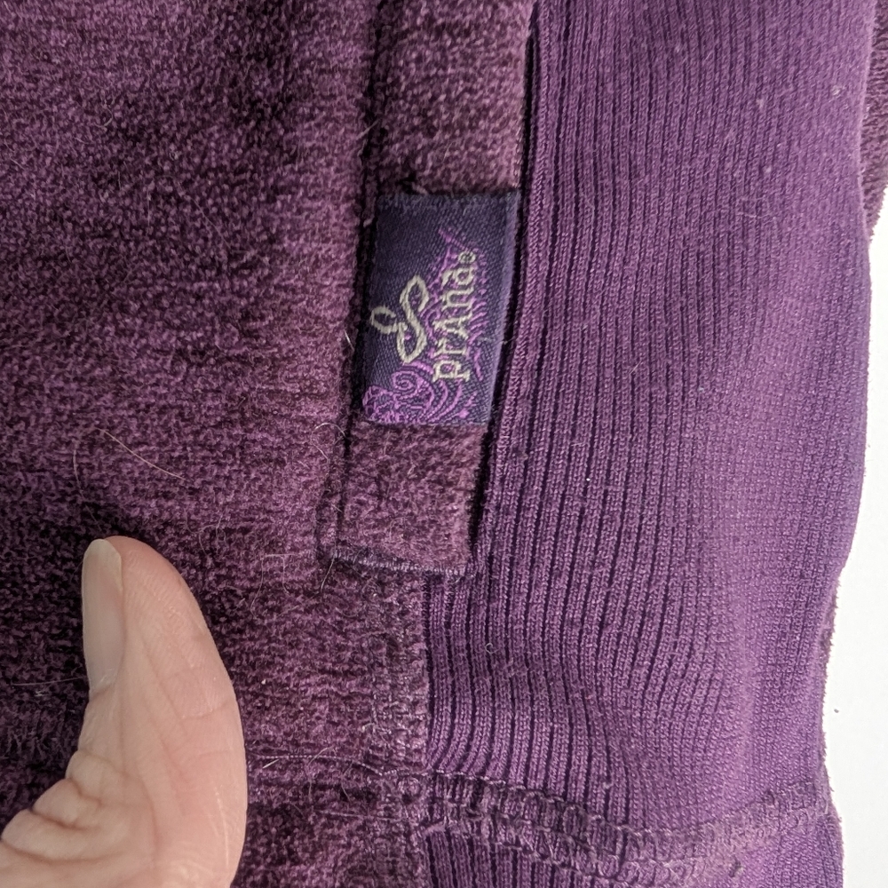 prAna Drea Fleece Jacket Women's Purple Size Small - Picture 8 of 10